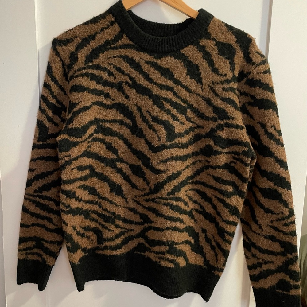 Zara Tiger Print Sweater